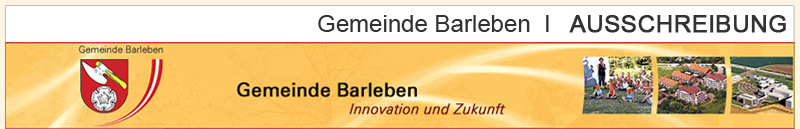 Gemeinde Barleben | Ausschreibung